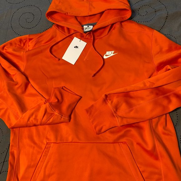 NIKE TRAINING ORANGE HOODIE SIZE L MEN NWT $80 - Picture 2 of 3